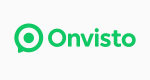 Logo minimalista Onvisto em verde
