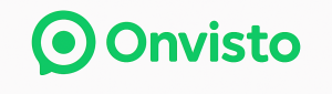 Logo minimalista Onvisto em verde